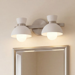 Two Light Bathroom Vanity in Brushed Nickel