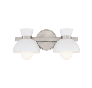 Meridian - M80074BN - Two Light Bathroom Vanity - Brushed Nickel