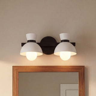 Two Light Bathroom Vanity in Matte Black