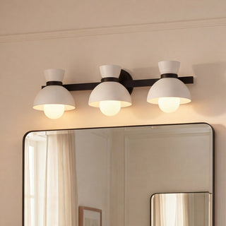 Three Light Bathroom Vanity in Matte Black