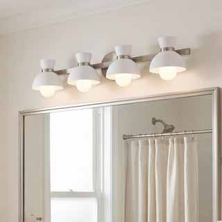 Four Light Bathroom Vanity in Brushed Nickel