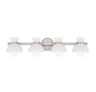 Meridian - M80076BN - Four Light Bathroom Vanity - Brushed Nickel