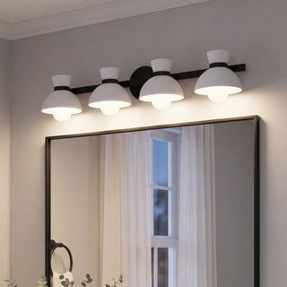 Four Light Bathroom Vanity in Matte Black