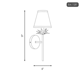 One Light Wall Sconce in True Gold
