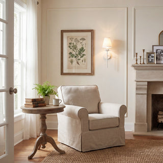 One Light Wall Sconce in White