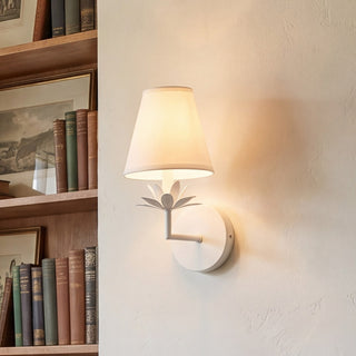 One Light Wall Sconce in White
