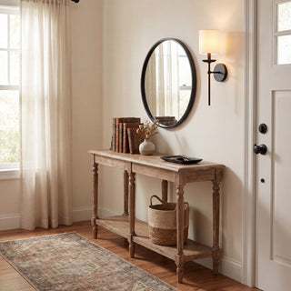 One Light Wall Sconce in Matte Black