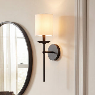 One Light Wall Sconce in Matte Black