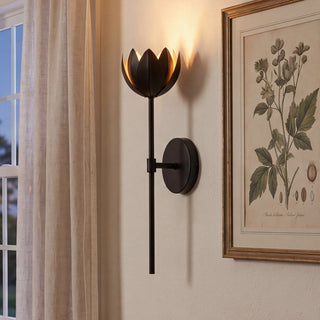 One Light Wall Sconce in Matte Black