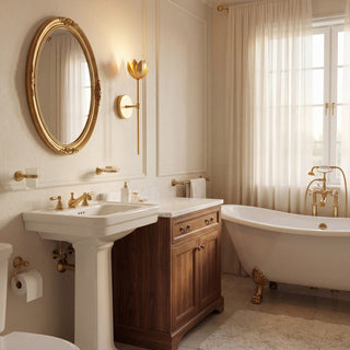 One Light Wall Sconce in True Gold