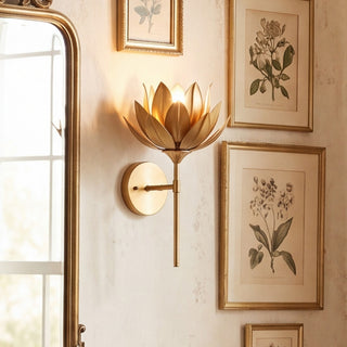 One Light Wall Sconce in True Gold