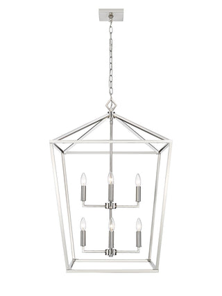 Millennium - 3335-SN - Eight Light Pendant - Corona - Satin Nickel
