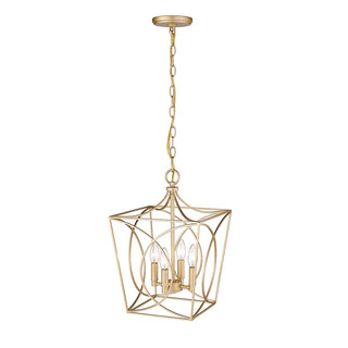 Millennium - 4001-PMG - Four Light Pendant - Tracy - Painted Modern Gold
