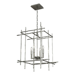 Hubbardton Forge - 101316-SKT-85 - Tura 4-Light Medium Chandelier - Tura - Sterling