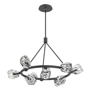 Hubbardton Forge - 131067-SKT-MULT-10-CR - Gatsby 9-Light Ring Pendant - Gatsby - Black
