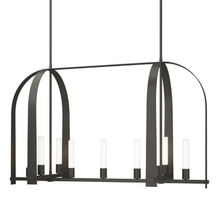 Hubbardton Forge - 131075-SKT-MULT-07-FD0462 - Triomphe 9-Light Linear Pendant - Triomphe - Dark Smoke