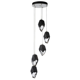 Hubbardton Forge - 131138-SKT-LONG-02-BP0755 - Chrysalis 5-Light Large Crystal Pendant - Chrysalis - White