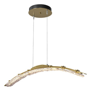 Hubbardton Forge - 137586-LED-STND-86-ZM0749 - Glissade Large LED Pendant - Glissade - Modern Brass