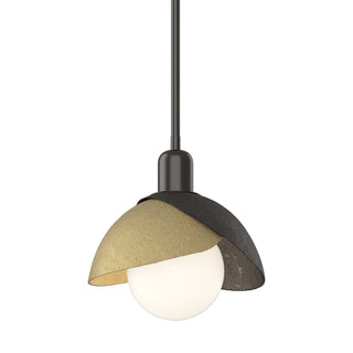 Hubbardton Forge - 181183-SKT-MULT-14-86 - Brooklyn Double Shade Mini Pendant - Brooklyn - Oil Rubbed Bronze