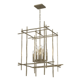 Hubbardton Forge - 101317-SKT-84 - Tura 8-Light Large Chandelier - Tura - Soft Gold