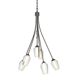 Hubbardton Forge - 103043-SKT-07-ZS0354 - Flora 6 Arm Chandelier - Flora - Dark Smoke
