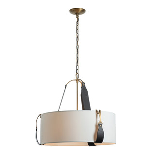 Hubbardton Forge - 104070-SKT-27-LK-SF2208 - Saratoga Small Pendant - Saratoga - Antique Brass