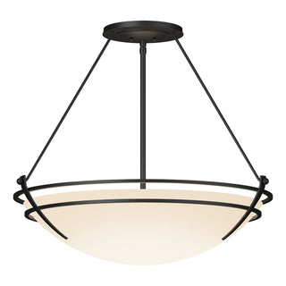Hubbardton Forge - 124442-SKT-10-GG0054 - Presidio Tryne Large Semi-Flush - Tryne - Black