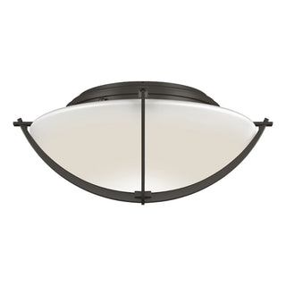 Hubbardton Forge - 124550-SKT-07-GG0098 - Compass Flush Mount - Compass - Dark Smoke