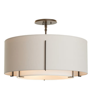 Hubbardton Forge - 126503-SKT-07-SF1590-SE2290 - Exos Double Shade Semi-Flush - Exos - Dark Smoke
