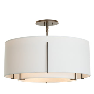 Hubbardton Forge - 126503-SKT-07-SF1590-SF2290 - Exos Double Shade Semi-Flush - Exos - Dark Smoke