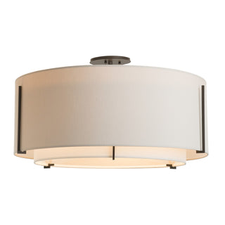 Hubbardton Forge - 126505-SKT-07-SF2290-SE2899 - Exos Large Double Shade Semi-Flush - Exos - Dark Smoke