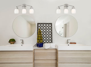 Elise Three Light Bath Bar in Satin Nickel