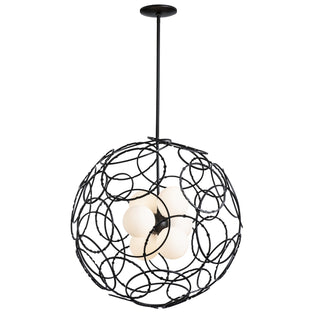 Hubbardton Forge - 131602-SKT-MULT-10-GG0677 - Olympus Orb Pendant - Olympus - Black