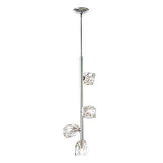 Hubbardton Forge - 131612-SKT-MULT-85-CR - Gatsby 4-Light Vertical Pendant - Gatsby - Sterling