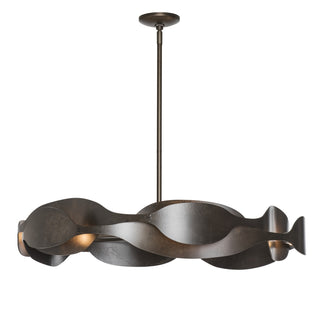 Hubbardton Forge - 132160-SKT-MULT-07 - Waves Pendant - Waves - Dark Smoke