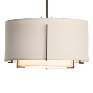 Hubbardton Forge - 139602-SKT-MULT-07-SF1099-SE1590 - Exos Small Double Shade Pendant - Exos - Dark Smoke