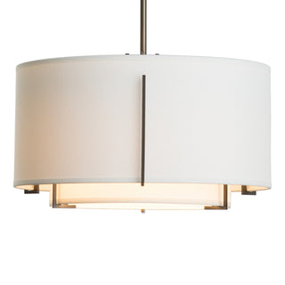 Hubbardton Forge - 139602-SKT-MULT-07-SF1099-SF1590 - Exos Small Double Shade Pendant - Exos - Dark Smoke