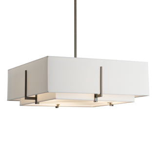 Hubbardton Forge - 139630-SKT-MULT-07-SF1605-SF2012 - Exos Square Double Shade Pendant - Exos - Dark Smoke
