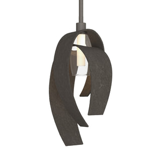 Hubbardton Forge - 186530-SKT-MULT-07-YE0377 - Corona Large Mini Pendant - Corona - Dark Smoke