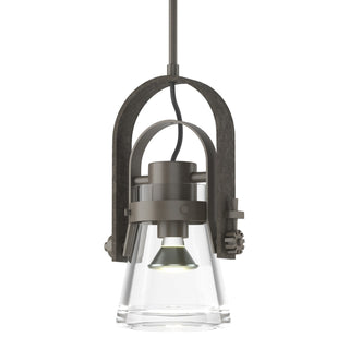 Hubbardton Forge - 187200-SKT-MULT-07-ZM0467 - Erlenmeyer Large Mini Pendant - Erlenmeyer - Dark Smoke