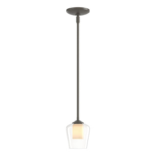 Hubbardton Forge - 188600-SKT-MULT-07-ZU0291 - Simple Mini Pendant - Simple Lines - Dark Smoke