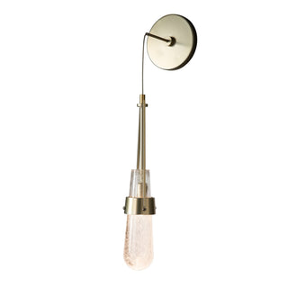 Hubbardton Forge - 201392-SKT-86-YG0434 - Link Blown Glass Low Voltage Sconce - Link - Modern Brass