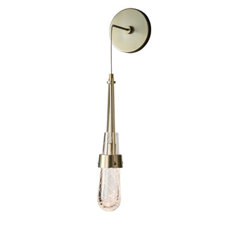 Hubbardton Forge - 201392-SKT-86-YJ0434 - Link Blown Glass Low Voltage Sconce - Link - Modern Brass
