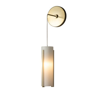 Hubbardton Forge - 201394-SKT-86-GG0065 - Exos Glass Mini Low Voltage Sconce - Exos Glass - Modern Brass