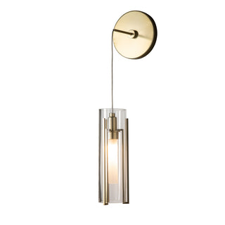 Hubbardton Forge - 201394-SKT-86-ZM0065 - Exos Glass Mini Low Voltage Sconce - Exos Glass - Modern Brass