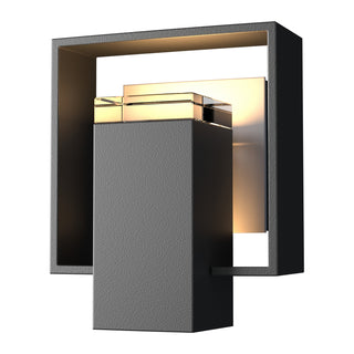 Hubbardton Forge - 302601-SKT-80-78-ZM0546 - Shadow Box Small Outdoor Sconce - Shadow Box - Coastal Black