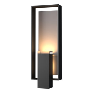 Hubbardton Forge - 302605-SKT-80-78-ZM0546 - Shadow Box Large Outdoor Sconce - Shadow Box - Coastal Black