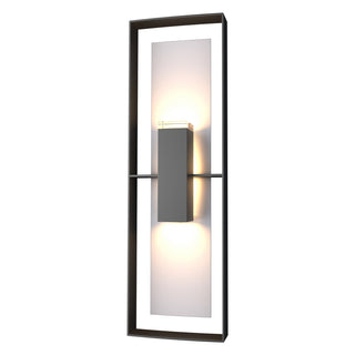 Hubbardton Forge - 302607-SKT-80-78-ZM0546 - Shadow Box Tall Outdoor Sconce - Shadow Box - Coastal Black