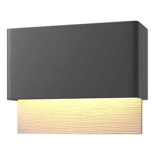 Hubbardton Forge - 302630-LED-80-78 - Stratum Dark Sky Friendly LED Outdoor Sconce - Stratum - Coastal Black