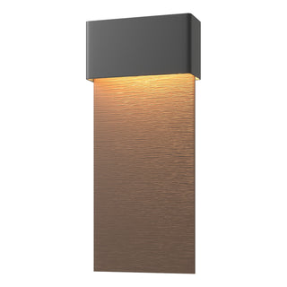Hubbardton Forge - 302632-LED-80-75 - Stratum Large Dark Sky Friendly LED Outdoor Sconce - Stratum - Coastal Black